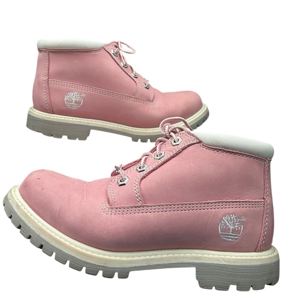 Timberland Nellie Pink Nubuck Waterproof Hiking Boots Womens 6 BarbiCore Outdoor